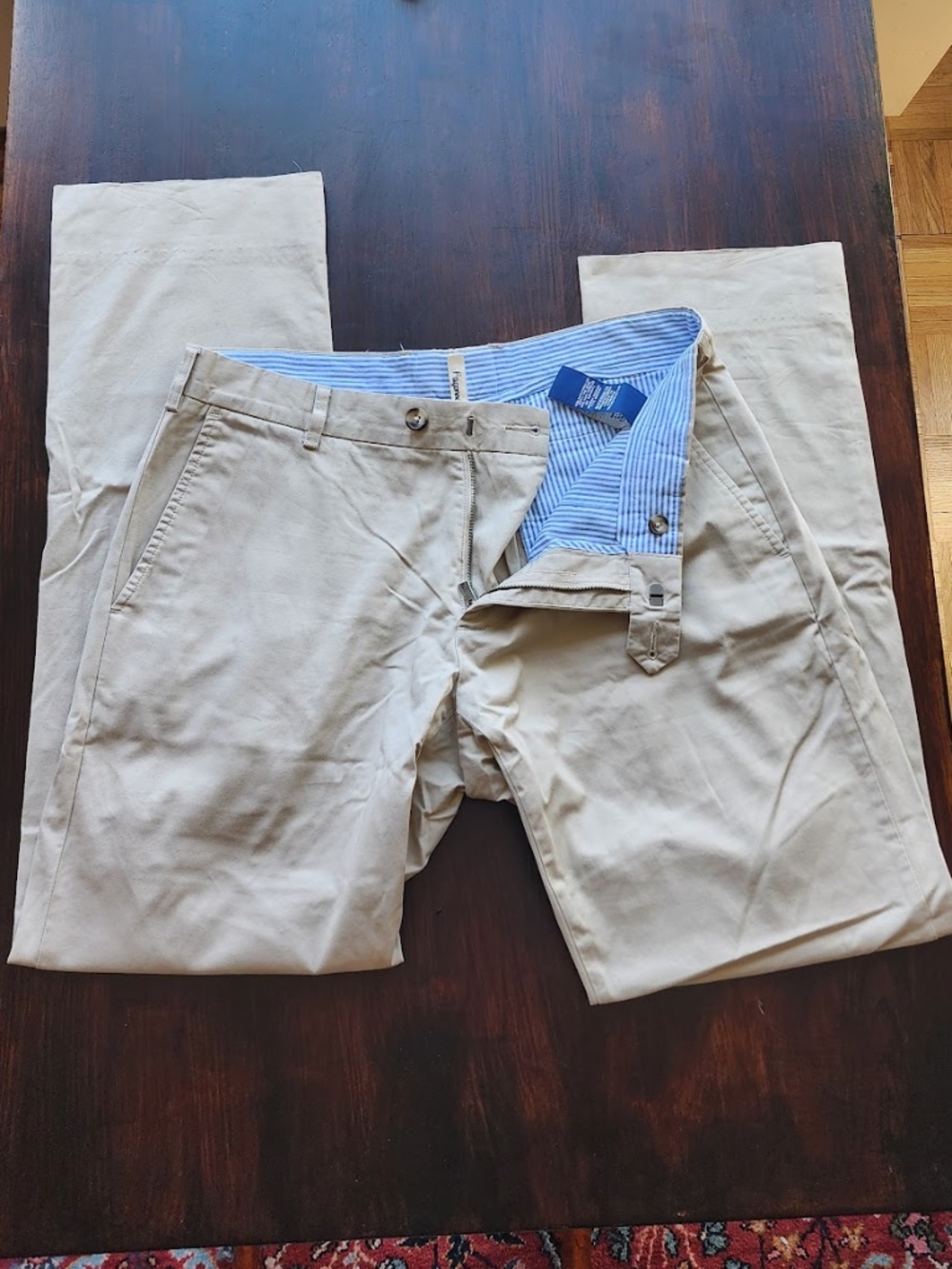 Faconnable Men’s Khaki Chino Pants Size 32 Regular